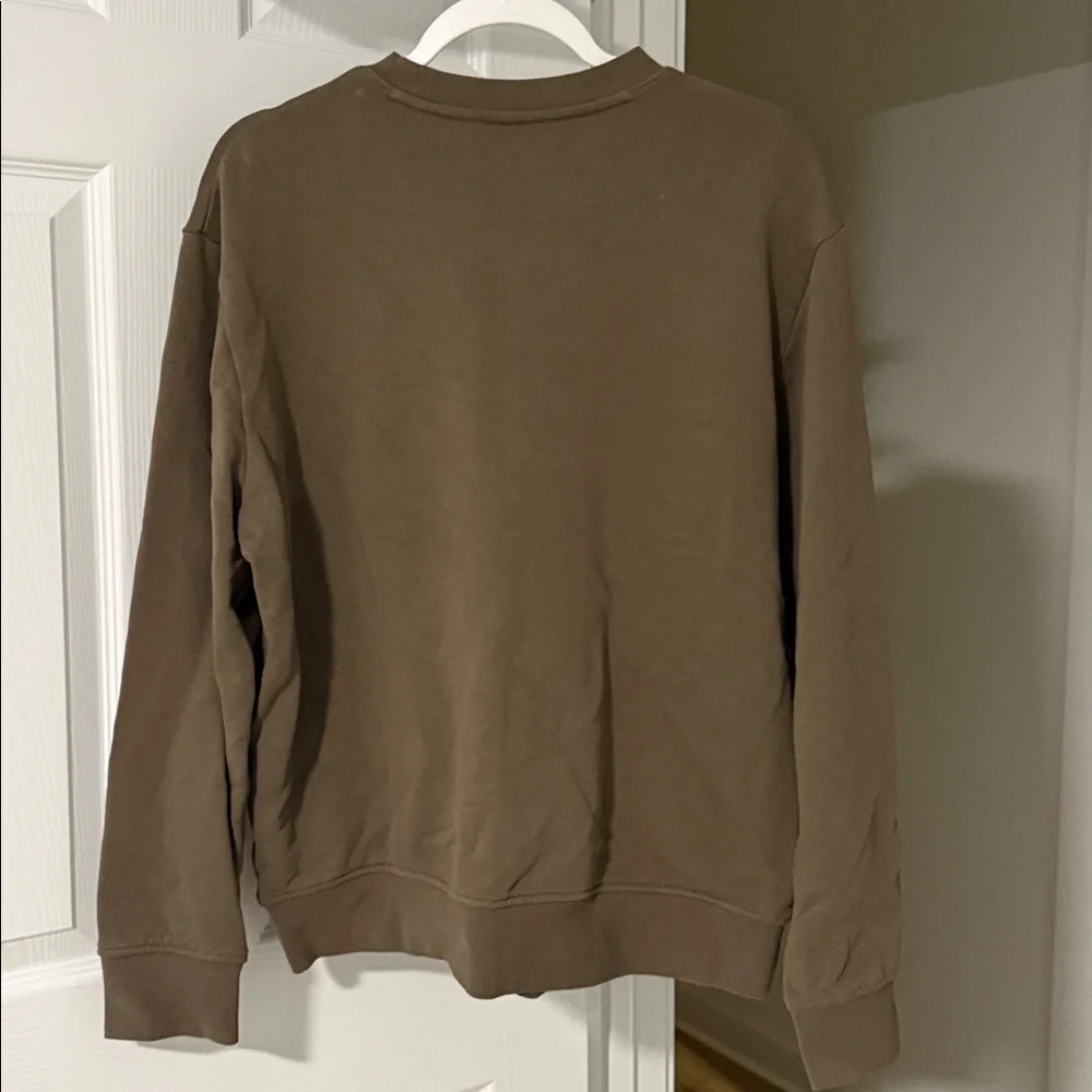 Armani Exchange Tan/Green  Crewneck Sweatshirt - Picture 3 of 3